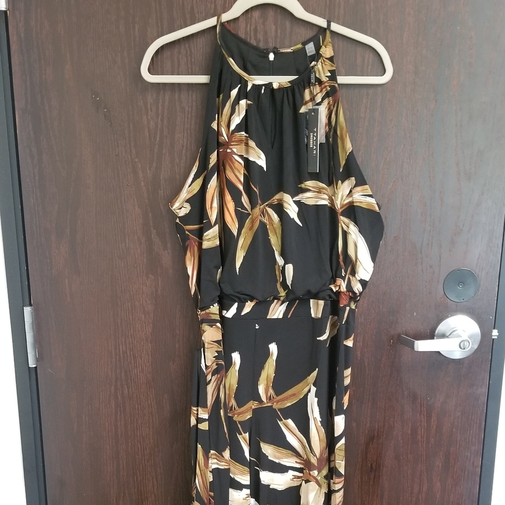 NWT Tahari Jumpsuit - Tropical Print (XL)